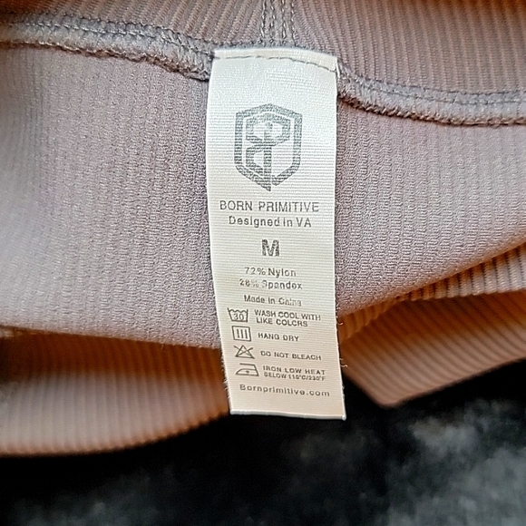 Host Pick❤️BORN PRIMATIVE Grey Ribbed Leggings - Picture 3 of 3